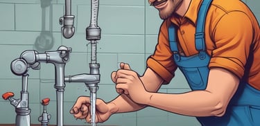 A market stall displaying an array of natural hair and skincare products, including bottles, jars, and soap bars. Promotional signs indicate offerings such as natural hair treatments, sprays, and soap. The products are neatly arranged on wooden blocks and layered fabric, with a variety of colors and branding labels visible.