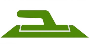 Green Trowel Concrete Tool