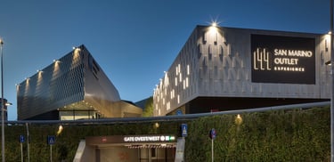 Exterior view of San Marino Outlet Experience