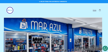 sitio web tienda mar azul