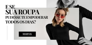 ideias de banner para roupas - empoderar