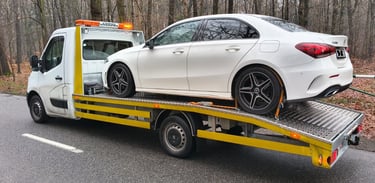 Laweta Katowice, pomoc drogowa SAFECAR, laweta w Katowicach, holowanie, grudzień 