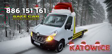 Laweta Katowice, Pomoc drogowa SAFECAR, św. Mikołaj, laweta w Katowicach, holowanie 
