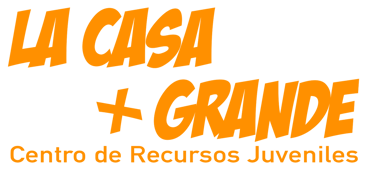 a black and orange logo with the words la casa and the words la casa grande