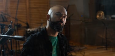 David De Mata at the studio