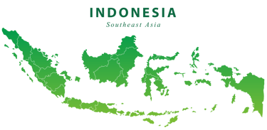 Indonesia map - Ecopacking