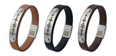 3 leather bracelets image