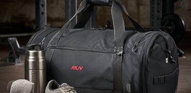 Durable nylon suit duffle bag with double zippers