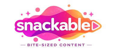Snackable Studio logo for social media content strategy brand