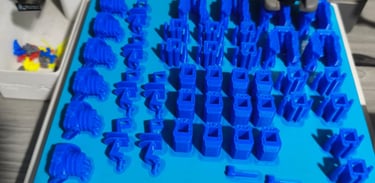 Piezas de PLA impresa en Bambu Lab A1