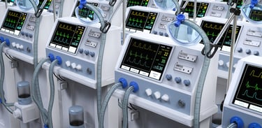 Medical equipment ready for shipment to hospitals, clinics and labs