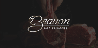 Logo Bravon com eveito cromado