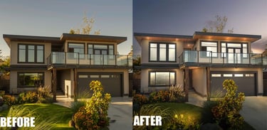 Real Estate Before and After