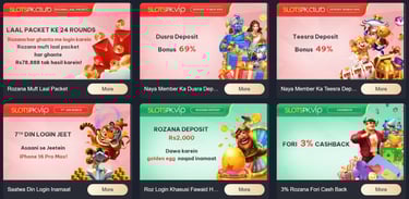 weekly promotion details of slots pk