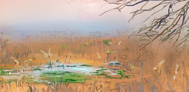 Digital postcard - Last morning in Victoria Fall