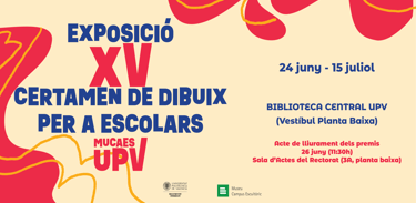 Banner utilizado en la pàgina web de la UPV para anunciar el Certamen de Dibuix per a Escolars de la