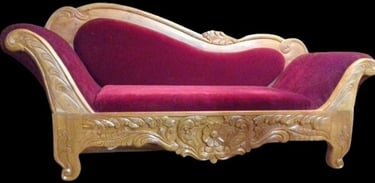 Classic Teak Wood Sofa with Elegant Handcrafted Frame