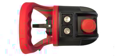 Emergency Stop (E-Stop) Button of radio controlled crane