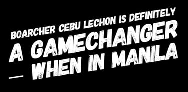 food review of boarcher cebu lechon house from when in manila