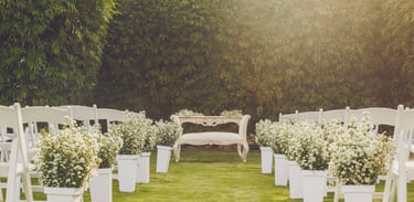 Decoración boda en area verde, por Luis Enrique Photography