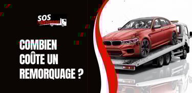 image d'une depanneuse avec un vehicule accidenté rouge