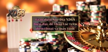 giao diện xóc đĩa xd68 hiện đại sang trọng