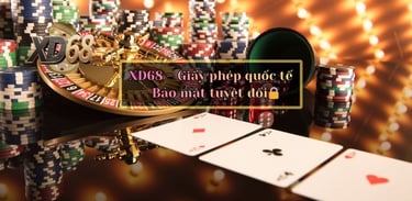 XD68 được cấp phép hoạt động hợp pháp bởi World Gambling Council, đảm bảo an toàn và minh bạch cho người chơi.