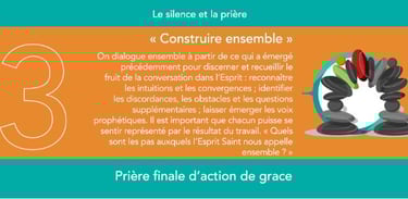 Troisième étape de la Conversation dans l'Esprit : construire ensemble