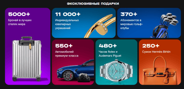 Эксклюзивные подарки от 1win
