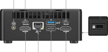Geekom IT15 connectivités arrière