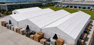 temporary tent structure