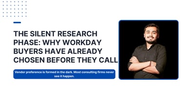 Vendor preference is formed in the dark. Most consulting firms never see it happen.