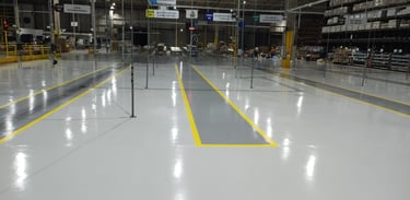 Pintura epoxi com acabamento profissional