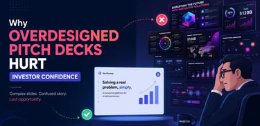 Why Overdesigned Pitch Decks Hurt Investor Confidence