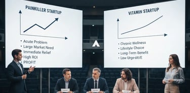 Painkiller vs Vitamin Startup: How VCs Grade Your Pitch Deck Problem
