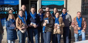 Élection municipale Castres ⏐ Guillaume ARCESE avec son équipe de campagne