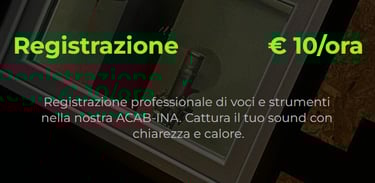 Cabinato vocal booth con pannelli fonoassorbenti