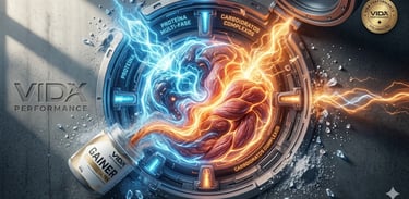 Densidade nutritiva e volume muscular: hipercalórico visto de cima para ganho de massa