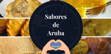 Foto dos pratos tipícos de Aruba.