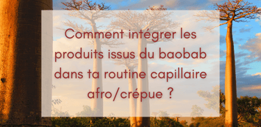 Comment intégrer les produits issus du baobab dans ta routine capillaire afro/crépue ?