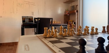 Instalaciones de una escuela de ajedrez en oaxaca
