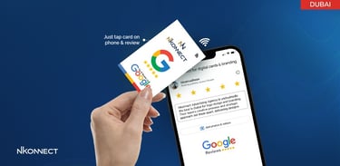 google review card nfc contactless
