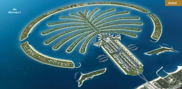 Palm Islands Archipelago in the United Arab Emirates