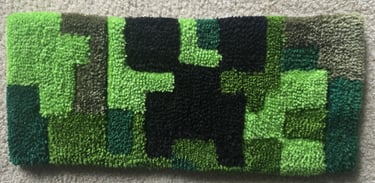 Minecraft Creeper Keyboard Rug