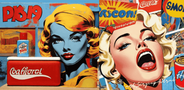 Andy Warhol: Retrato visual da fusão entre arte e publicidade.