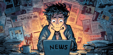 a man sitting at a desk with a laptop computer