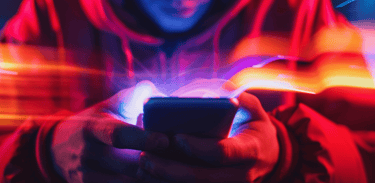 a man in a red hoodie and a red hoodie