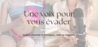Image d’ouverture de l’article blog Patreon d’Agnès – “Une voix pour vous évader”