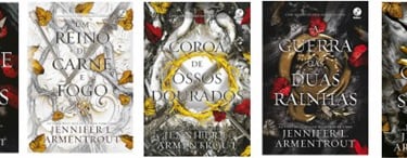 imagens das capas dos livro da saga De Sangue e Cinzas