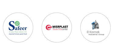 a group of Egyptian Plastic and accessories companies logos